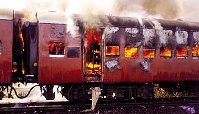 Fire in Train