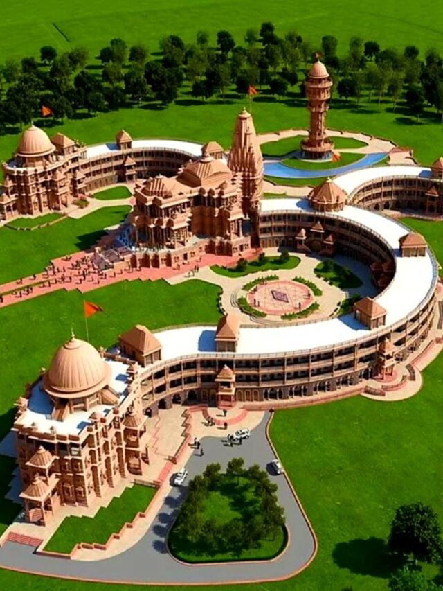 भारत में बनकर तैयार हुआ दुनिया का पहला ओम आकृति वाला मंदिर