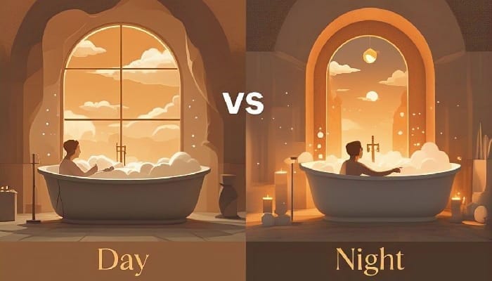 Day vs Night Bath