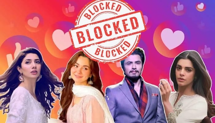 Pakistani Celebrity Accounts Blocked