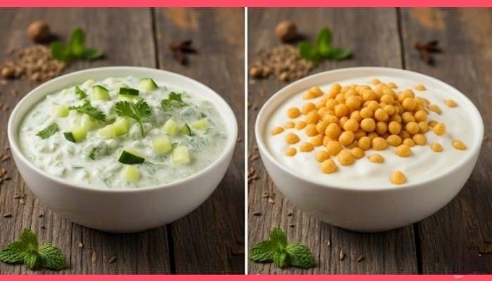 Cucumber vs Boondi Raita