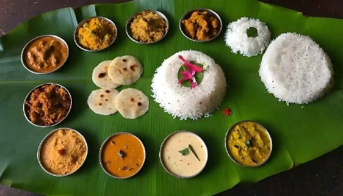 Eating on Banana Leaf