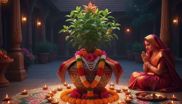 Kartik Month Tulsi Puja
