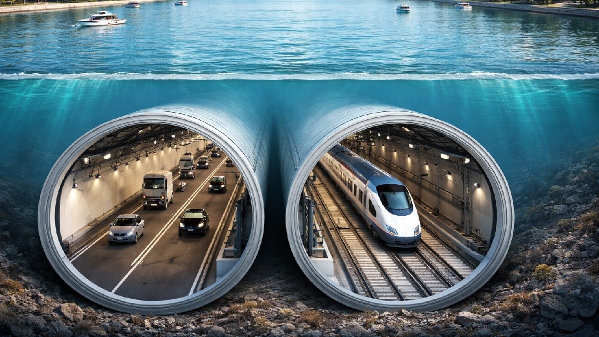 Underwater Twin Tube Tunnel