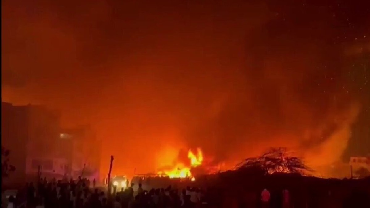 Delhi Fish Market Fire