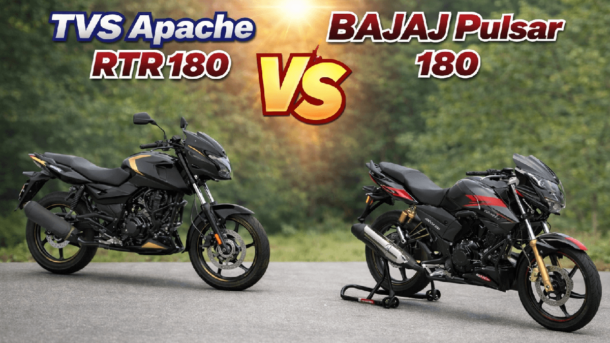 Bajaj Pulser 180 vs TVS Apache RTR 180