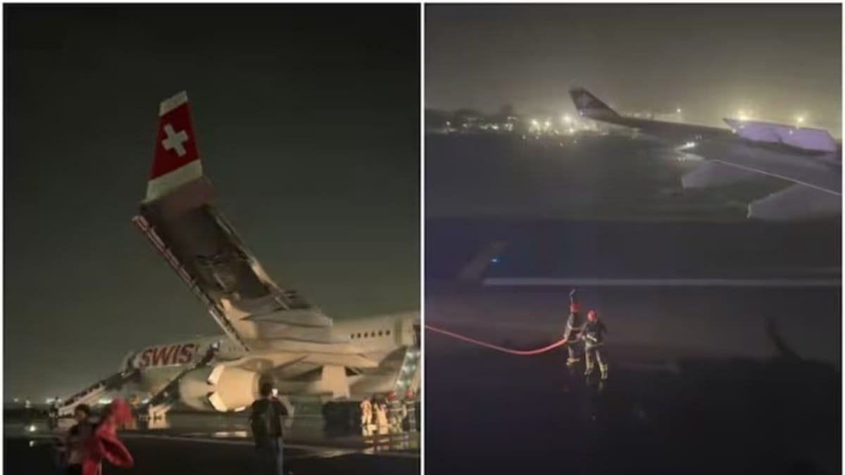 Delhi Airport Engine Fire
